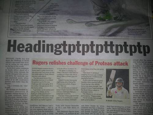 funny news adac - Headingtptptpttptptp| Mi H | | | | | | Rogers relishes challenge of Proteas attack Ten