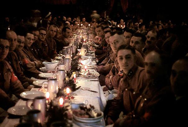Hitlers officers and cadets celebrating Christmas, 1941