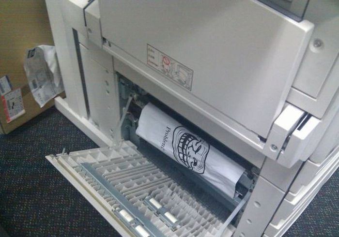 printer broken funny