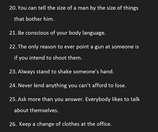 Words of Wisdom for Every Man