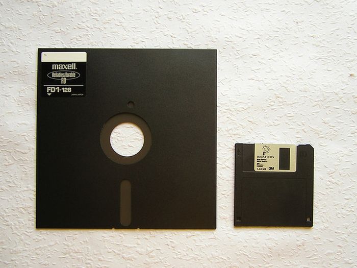 When your floppy disk ran out of space.
