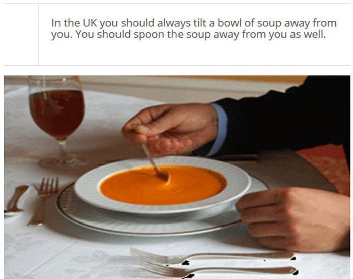 Как едят суп по этикету. Этикет блюд. Столовый этикет супы. Этикет за столом суп. Этикет как правильно есть суп.