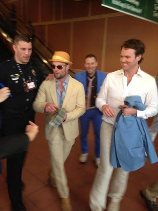 Wes Welker, of the Denver Broncos, correctly picked the Kentucky Derby winner. As he left he handed out 100 bills like candy.