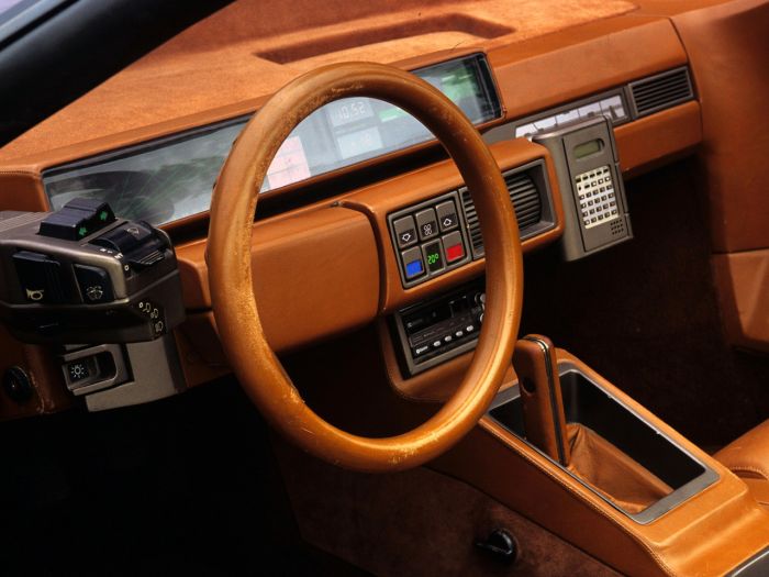 Steering wheel on the Lamborghini Athon concept car