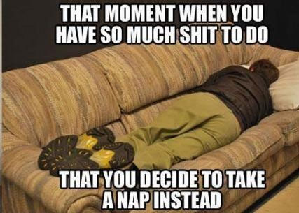 midterms funny - That Moment When You Have So Much Shit To Do That You Decide To Take A Nap Instead