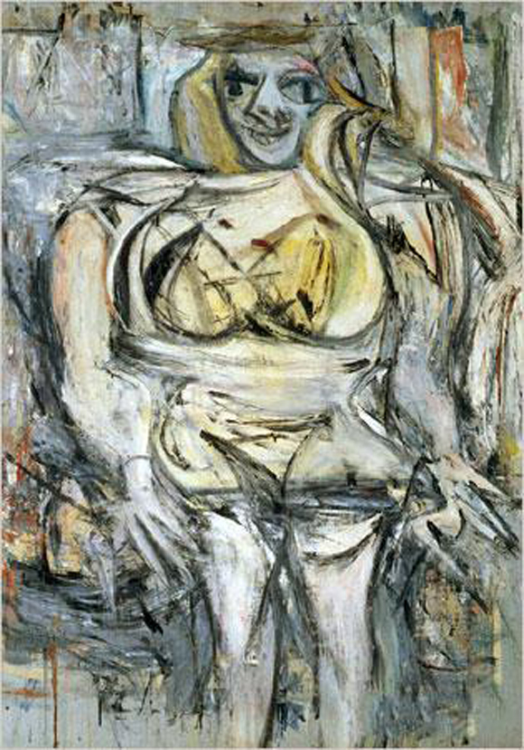 Willem de Kooning, Woman III, 1951-53, oil on canvas, 68 x 48.5.    Sold: 159.8 Million  To: Steve A. Cohen