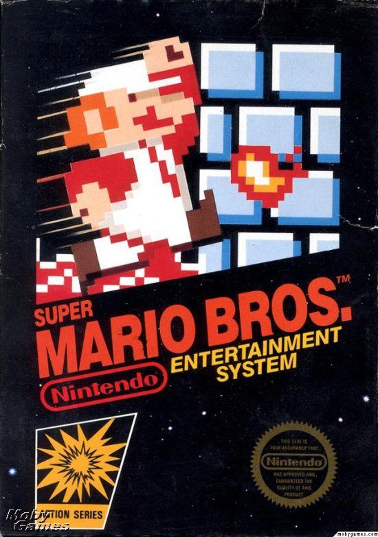 The cover art features a Mario that is about to die in a lava pit.