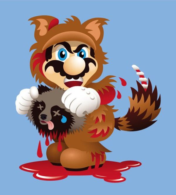 PETA went after Mario for wearing the raccoon suit. They dont seem to care too much about him stepping on turtles or riding dinosaurs though.