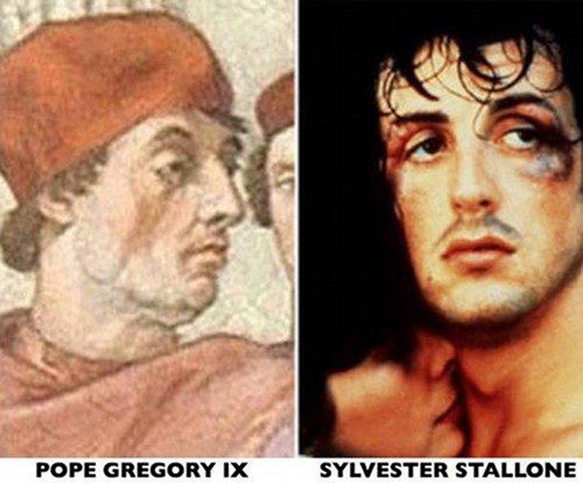 Sylvester Stallone and Pope Gregory IX