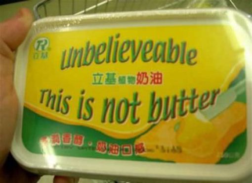 cant believe its not butter knock off - Unbelieveable This is not butter O mesmo