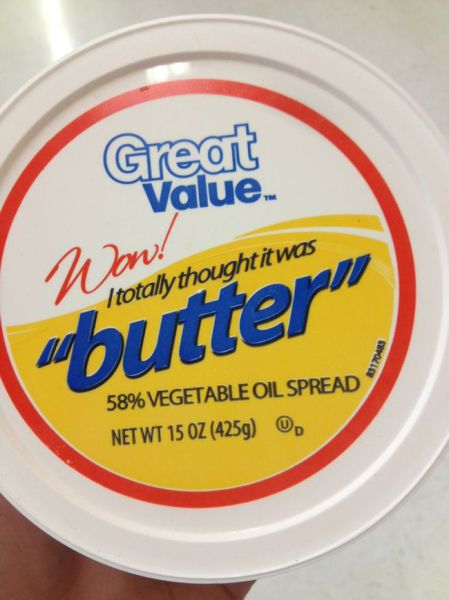 funny product knockoffs - Wow! I totally thought it was 8317045 Duter 58% Vegetable Oil Spread Net Wt 15 Oz 425g 0