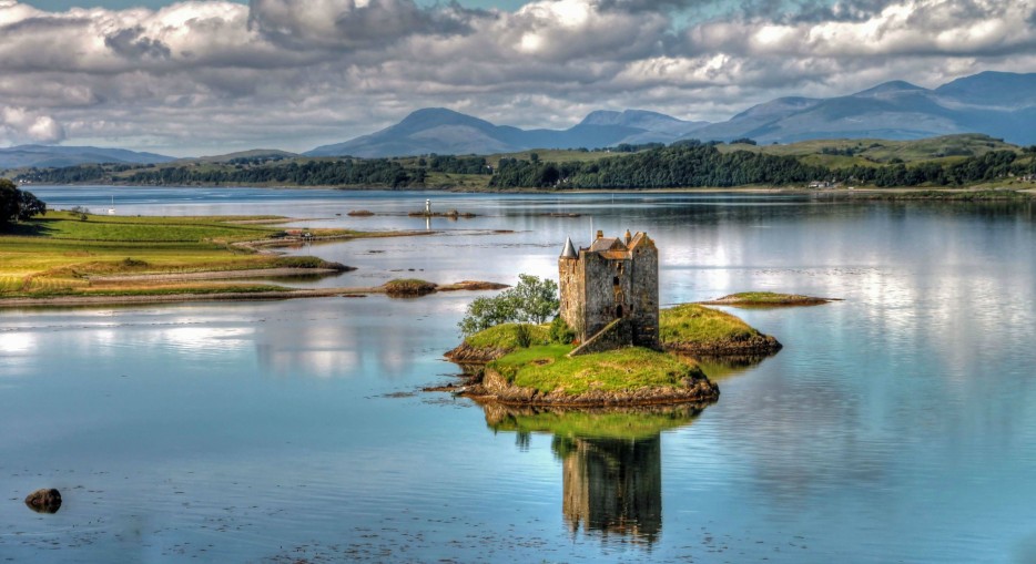 Stalker Castle, ScotlandBuilt on an island in Loch Linnhe in 1320, Stalker is incredibly hard to access at any time other than low tide. The castle is most famous for appearing in "Monty Python and the Holy Grail."