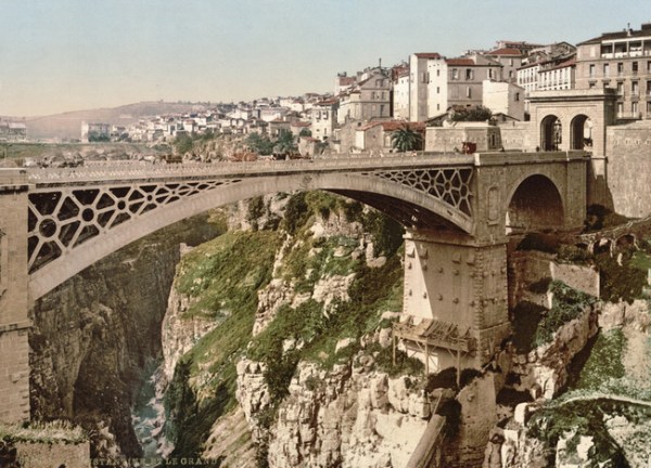 In Algeria, one can walk across the immense Constantines Bridge