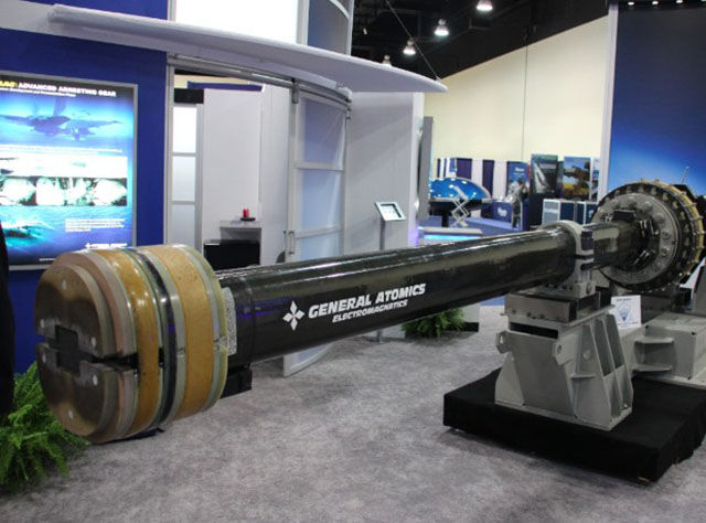 One of the most intimidating weapons that will soon be in the U.S. Navys arsenal. Electromagnetic Railgun Rail Gun Naval Test Shot
