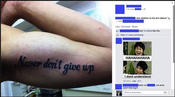 never don t give up - 1 her new addition to his armsleeve UkComment Shwe and 14 others this View 11 more Never dorit give up I dont understand Sol 61 arent W comment
