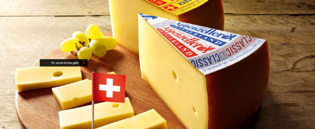 In Switzerland...1 buys you a miniscule sample of the world-famous Swiss cheese.