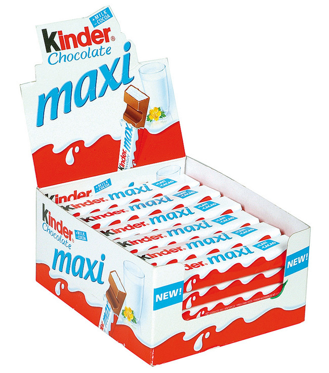 In Denmark...1 buys you one incredibly delicious Kinder Maxi chocolate bar.