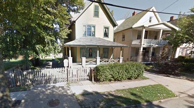 When you put the address of the actual house they used while filming 3159 W 11th Street, Cleveland, OH into street view on Google Maps, you will see the infamous leg lamp in the home's front window.