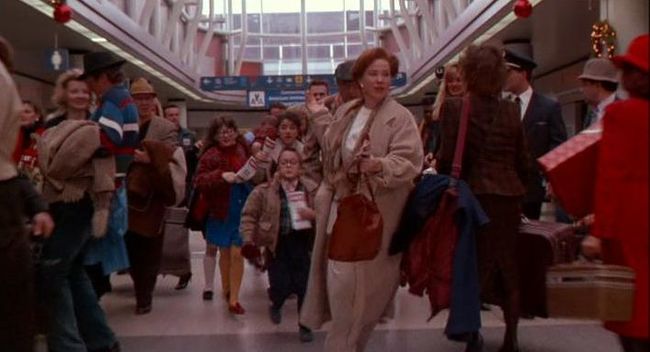 Good luck running through an airport like this in a post 911 world. No hurry through security, no stranded kid.