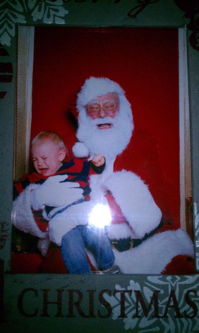 Crying Santa.