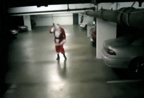 Stumbling Santa.