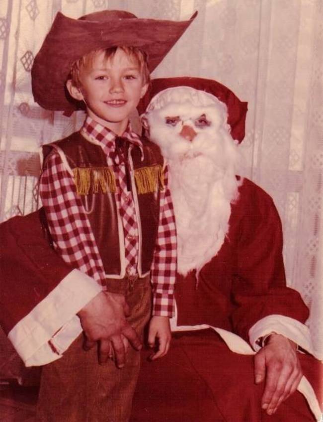 Creepy cotton Santa.