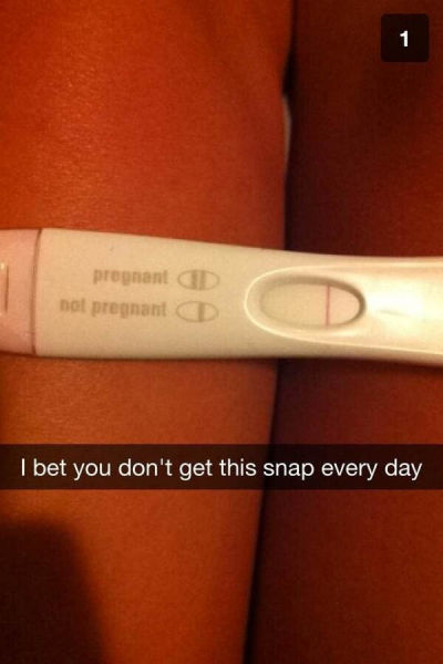snapchat dumbest snapchats - D pregnant not pregnant I bet you don't get this snap every day