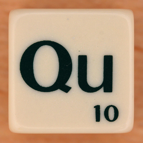 Why does the letter U almost always accompany the letter Q? The reason for this pairing is because QU is a digraph, which is a pair of letters that represents a single sound. In this case, it's "kw." Basically, the two are treated as a single character in the English language, mostly from borrowed words from Latin. Q's without U's aren't as common, but can be found in words like Iraq.