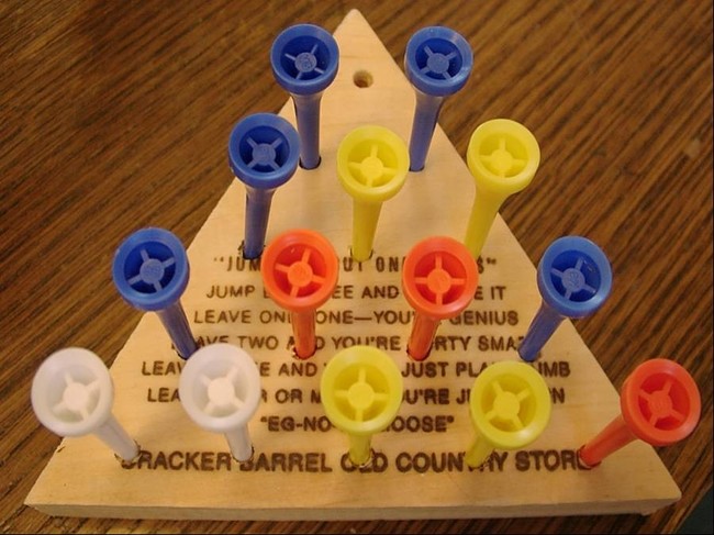 Eventually you'll get really bored and start looking up useless instructional videos on YouTube, like how to win that peg game at Cracker Barrel.