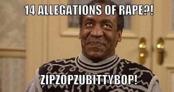 bill cosby rapist - 14 Allegations Of Rape?! Zipzopzubittybop!