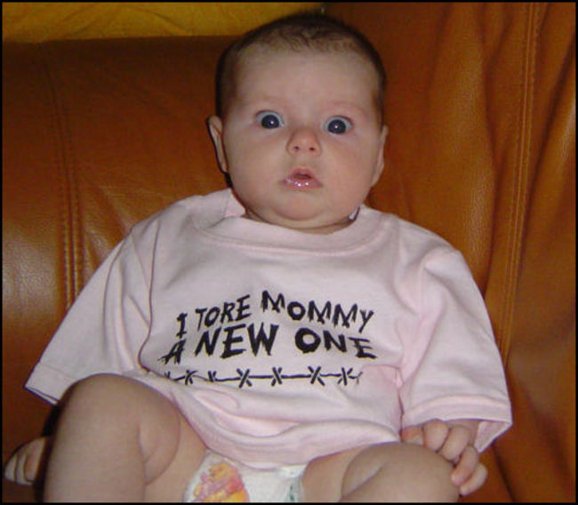 funny baby in t shirts - Tore Mommy New One