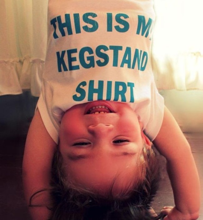 my kegstand shirt baby - His Is M Kegstand Shirt