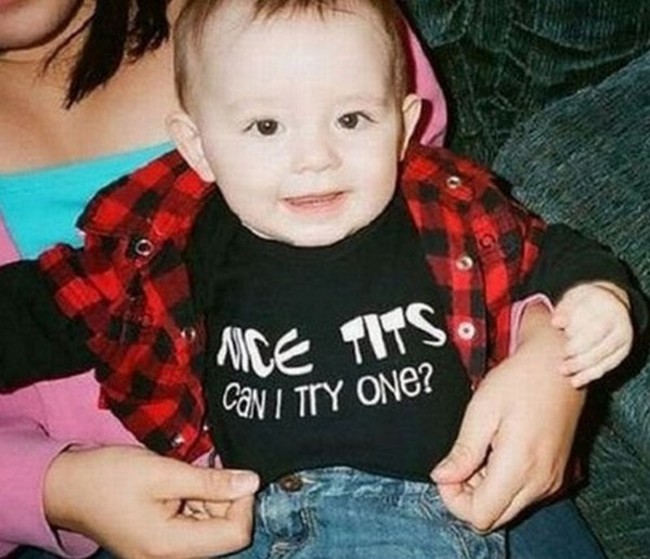 funny baby shirts - Nice Tits Can I Try One?