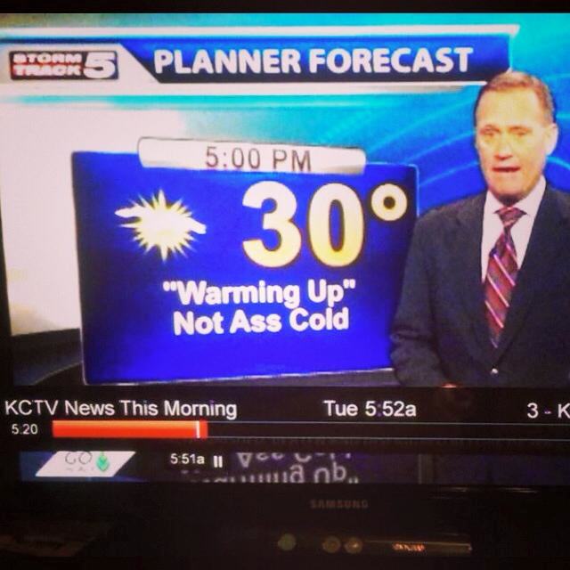 The local news has resorted to cursing: