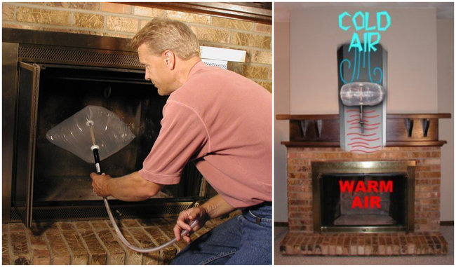 Consider a chimney balloon. Do you have a fireplace that doesn't work or barely gets used? A chimney balloon acts as inflatable, removable and reusable plug to stop cold chimney drafts from entering your home.