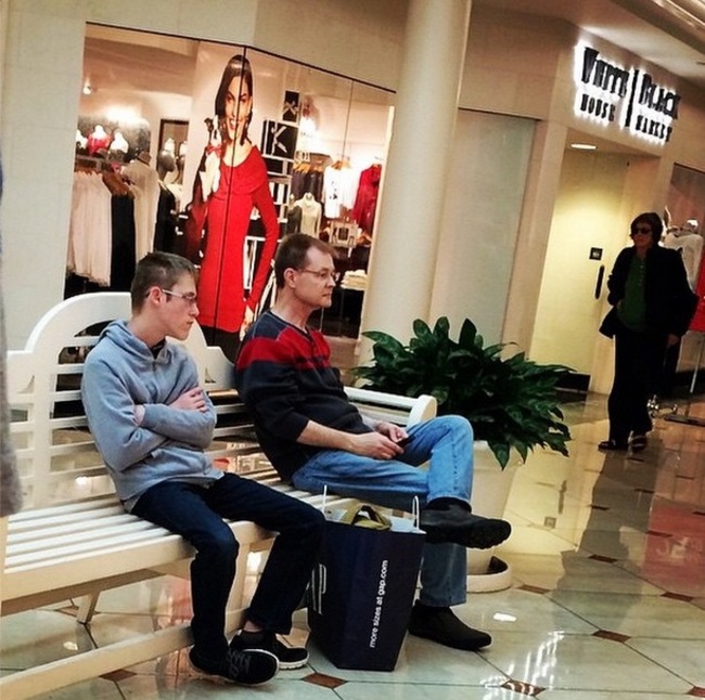 24 Miserable Men Who Absolutely Did Not Want To Go To The Mall