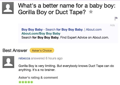 The 28 Most Ridiculous Yahoo! Answers Questions of 2014