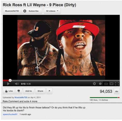 rick ross n lil wayne - Rick Ross Ft Lil Wayne 9 Piece Dirty Musicislife756 Subscribe 52 videos D Add to 94,053 Uploaded by Music 755 on Rate Comment and subs 4 more B Did they lift up his tits to finish those tattoos? Or do you think that if he lifts up 