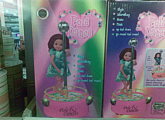 inappropriate children's toy - Style Pole standing New . Most Dance op 18 dona . forord and road pagd dow a go rouri sol roced Pole Dancer