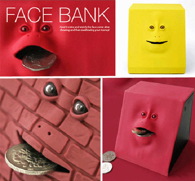 brick face bank - Face Bank Feed R coins and watch the face come alive dwing and then swallowing your money