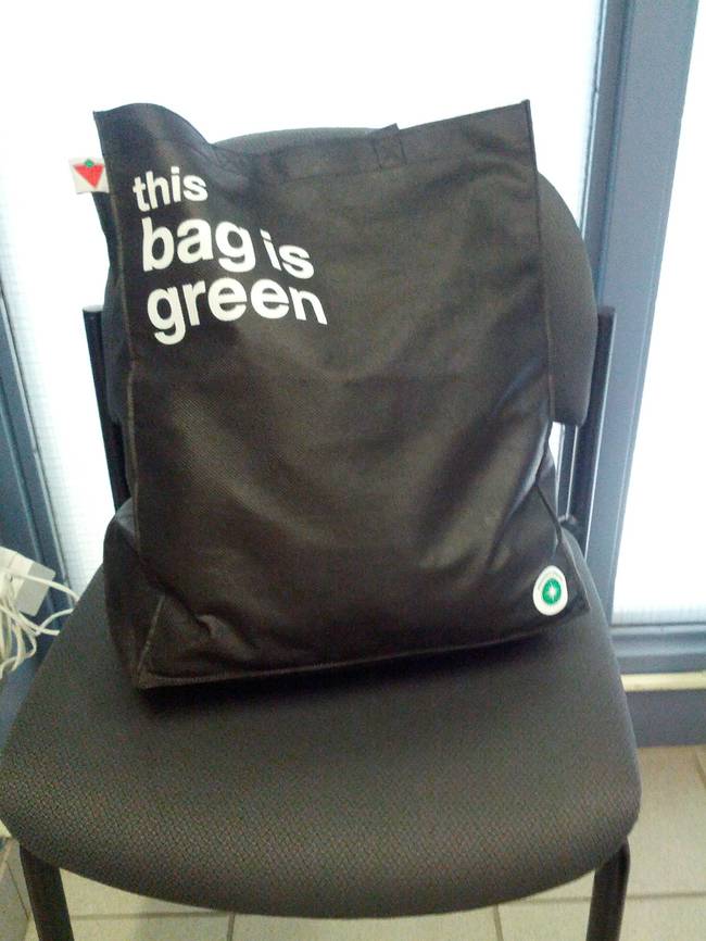 expectation vs reality fail - this bag is green