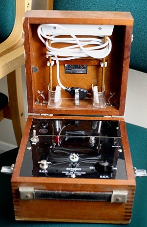 An Electro Convulsive Therapy CVT machine was found among the rooms and would have been used back in 1960s.