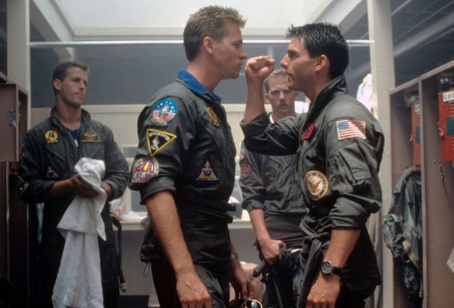 In case you didnt notice, there was a lot of tension between Tom Cruise and Val Kilmer. This wasnt acting, the two never interacted and didnt get along