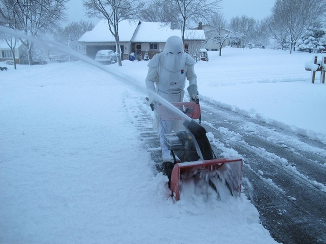 This storm trooper who is taking his demotion surprisingly well