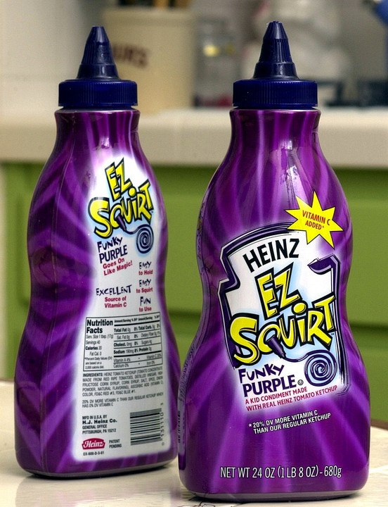 How purple ketchup tasted completely different from regular ketchup