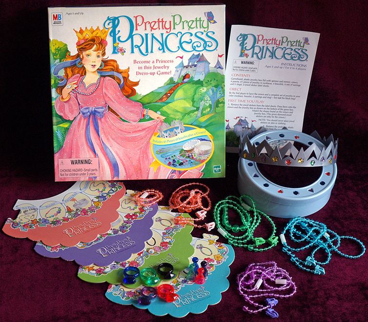 Pretty Pretty Princess:Move through the game and collect all of your jewelry crown, necklace, bracelet, earrings, and ring to become the prettiest pretty pretty princess of all the princesses.