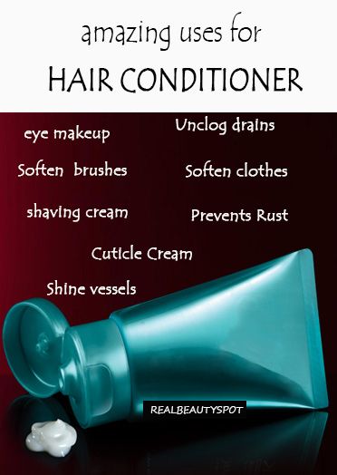 Hair conditioner is so versatile.