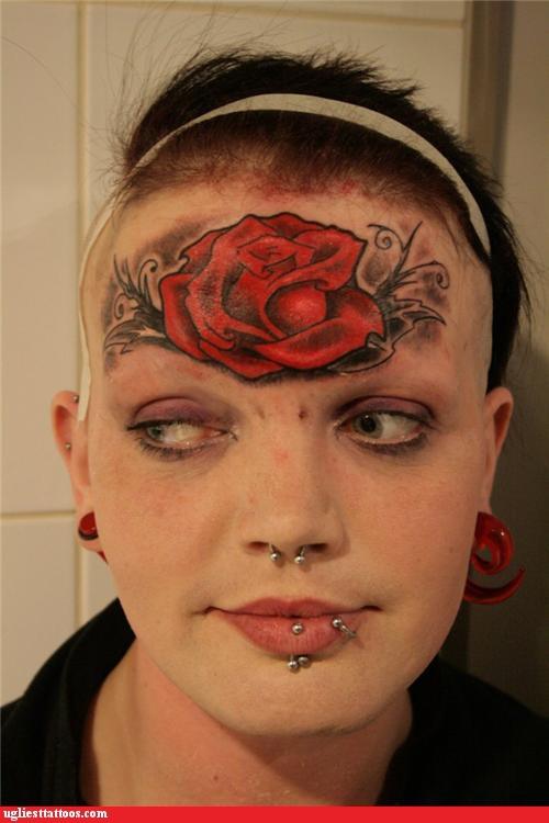 20 Girls Know How to Ruin Their Faces With Tattoos