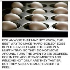Quickly make a dozen deviled eggs by baking over boiling.