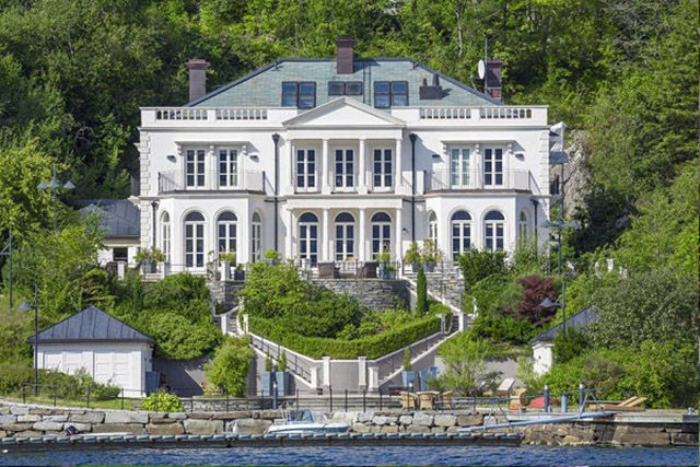 NORWAY: A $9.5 million classic English-style manor sits on the waterfront in Bergen.